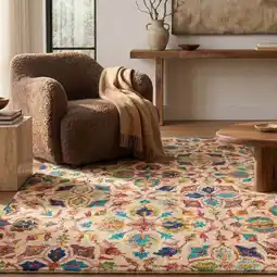 Costco Nourison Vibrant Wool Ivory Rug, in 3 Sizes offer
