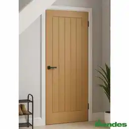 Costco Mendes Internal Prefinished Internal Door - Oak Wiltshire in 3 Sizes offer