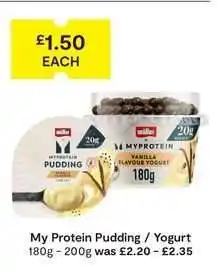 SuperValu My Protein Pudding / Yogurt offer