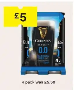 SuperValu Guinness Draught 0.0 Alcohol Free Stout offer