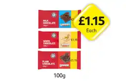 Londis Milk Chocolate, White Chocolate, Plain Chocolate offer