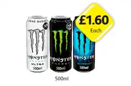 Londis Monster Ultra, Energy, Nitro offer