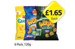 Londis Quavers, Wotsits, Bag Of Bunnies Really Cheesy offer