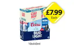 Londis Brewdog Cold Beer, Coors, Bud Light offer