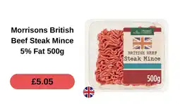 Morrisons Morrisons british beef steak mince offer
