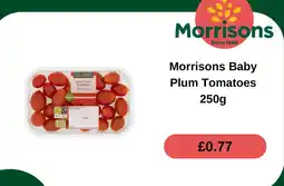Morrisons Morrisons baby plum tomatoes offer