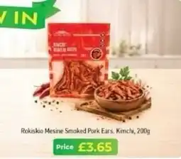 MyMINIMIX Rokiskio mesine smoked pork ears, kimchi offer