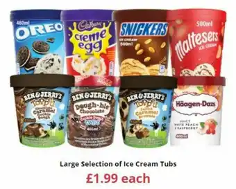 Farmfoods Large Selection Of Ice Cream Tubs offer