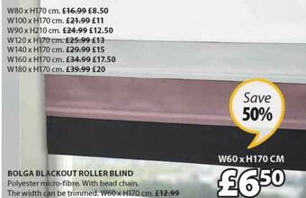 JYSK Bolga Blackout Roller Blind offer