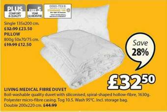 JYSK Living Medical Fibre Duvet offer