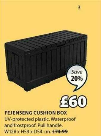 JYSK Fejenseng Cushion Box offer
