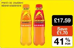 Booker Wholesale Lucozade energy offer