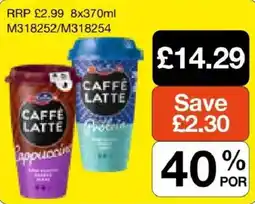 Booker Wholesale Caffé Latte offer