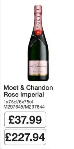 Booker Wholesale Moet & Chandon Rose Imperial offer