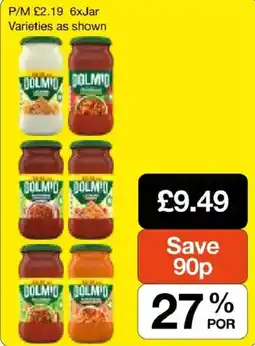 Booker Wholesale Bolmio pasta sauces offer