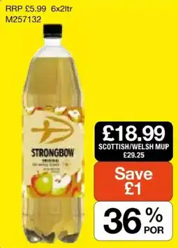 Booker Wholesale Strongbow offer