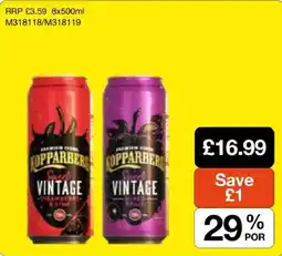 Booker Wholesale Kopparberg sweet vintage offer