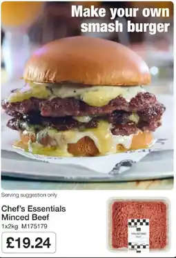 Booker Wholesale Chef's Essentials Minced Beef offer