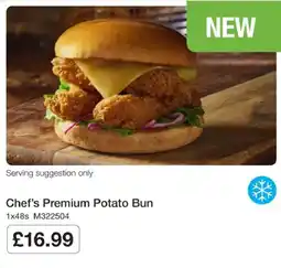 Booker Wholesale Chef's Premium Potato Bun offer