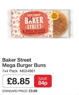 Booker Wholesale Baker Street mega burger buns offer