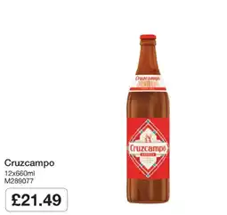 Booker Wholesale Cruzcampo offer