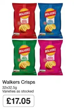 Booker Wholesale Walkers crisps offer