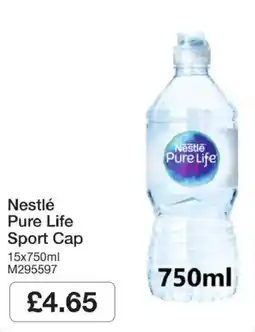 Booker Wholesale Nestlé pure life sport cap offer
