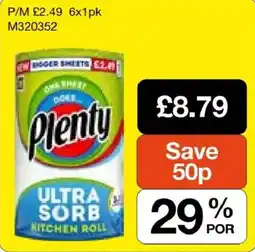 Booker Wholesale Plenty ultra sorb kitchen roll offer