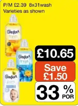 Booker Wholesale Comfort fresh offer