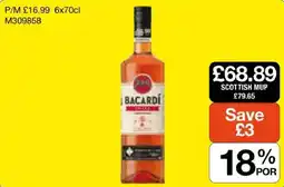 Booker Wholesale Bacardi rum offer