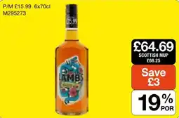 Booker Wholesale Lambs Scotch offer