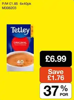 Booker Wholesale Tetley original offer