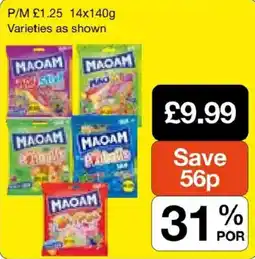 Booker Wholesale Maoam offer