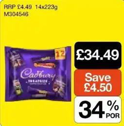 Booker Wholesale Cadbury favourites offer
