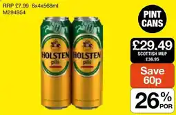 Booker Wholesale Holsten pils offer