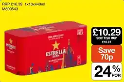 Booker Wholesale Estrella Damm offer