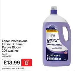 Booker Wholesale Lenor professional fabric softener purple bloom offer