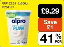 Booker Wholesale Alpro plain offer