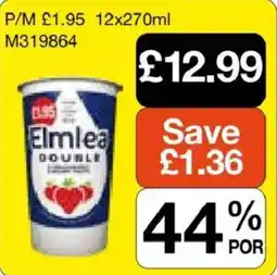 Booker Wholesale Elmlea double offer