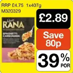 Booker Wholesale Rana spaghetti carbonara offer