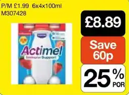 Booker Wholesale Actimel Immune Support offer