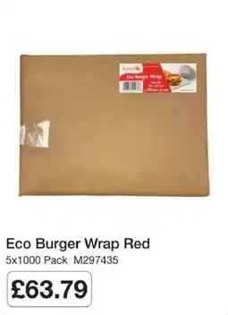 Booker Wholesale Eco Burger Wrap Red offer
