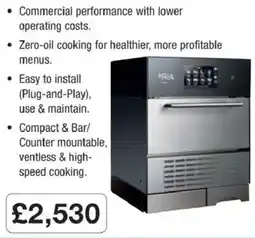 Booker Wholesale Ria compact bar counter mountable oven offer