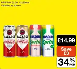 Booker Wholesale Bacardi coca cola offer