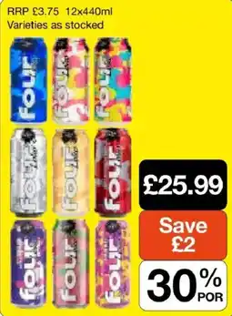 Booker Wholesale Four soft drink offer