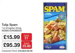 Booker Wholesale Tulip Spam offer