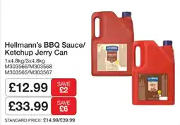 Booker Wholesale Hellmann's BBQ Sauce/Ketchup Jerry Can offer