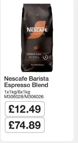 Booker Wholesale Nescafe Barista Espresso Blend offer
