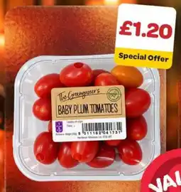 Eurospar The Greengrocer's baby plum tomatoes offer
