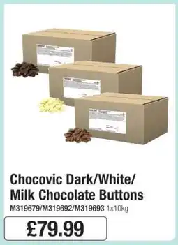 Makro Chocovic Dark/White/Milk Chocolate Buttons offer